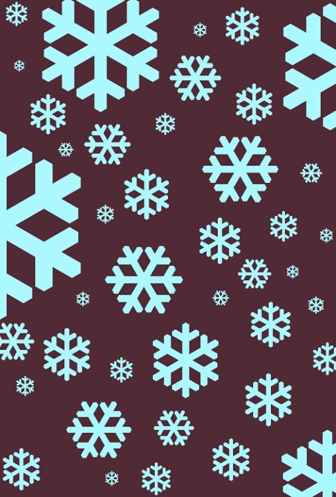 a seasonal winter background of falling blue snow flakes