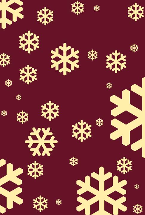 an illustrated graphic background of falling snow