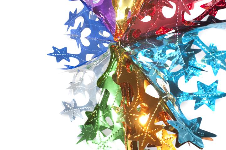 a colorful christmas star decoration